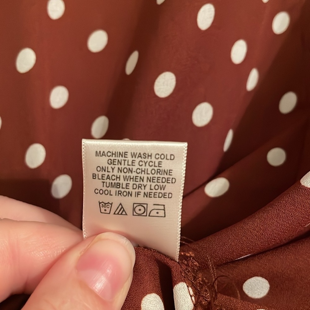 Brown/white blouse - Picture 5 of 5